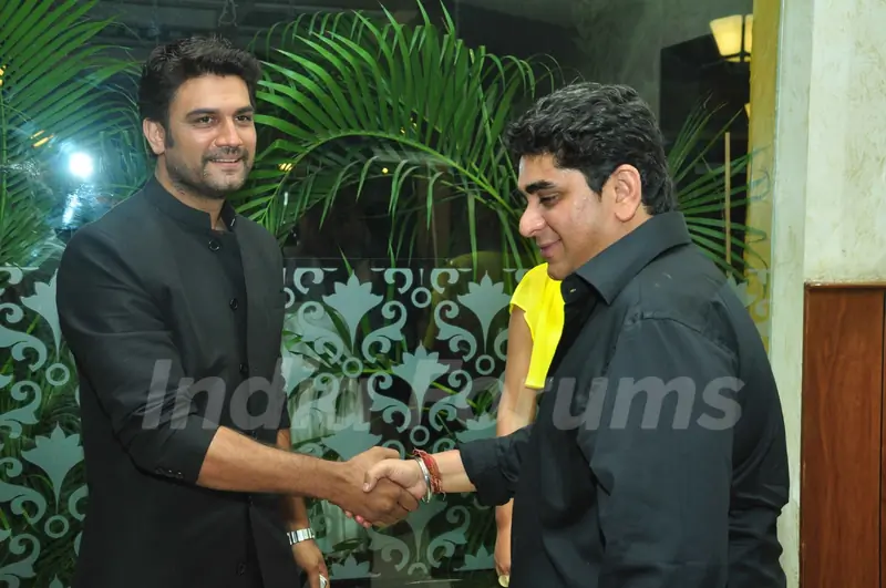 Sharad Kelkar and Rajan Shahi at the celebration of India Forums 9th Anniversary