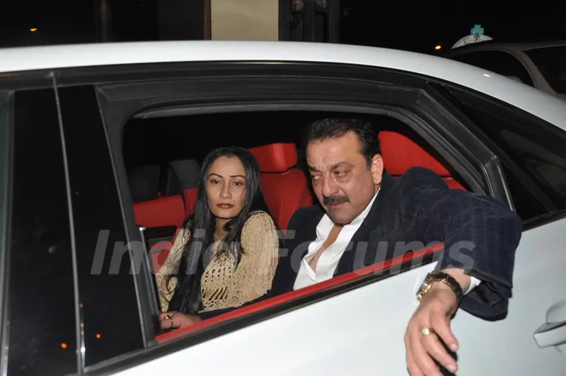 Sanjay Dutt and Manyata Dutt visits David Dhawan at Lilavati Hospital