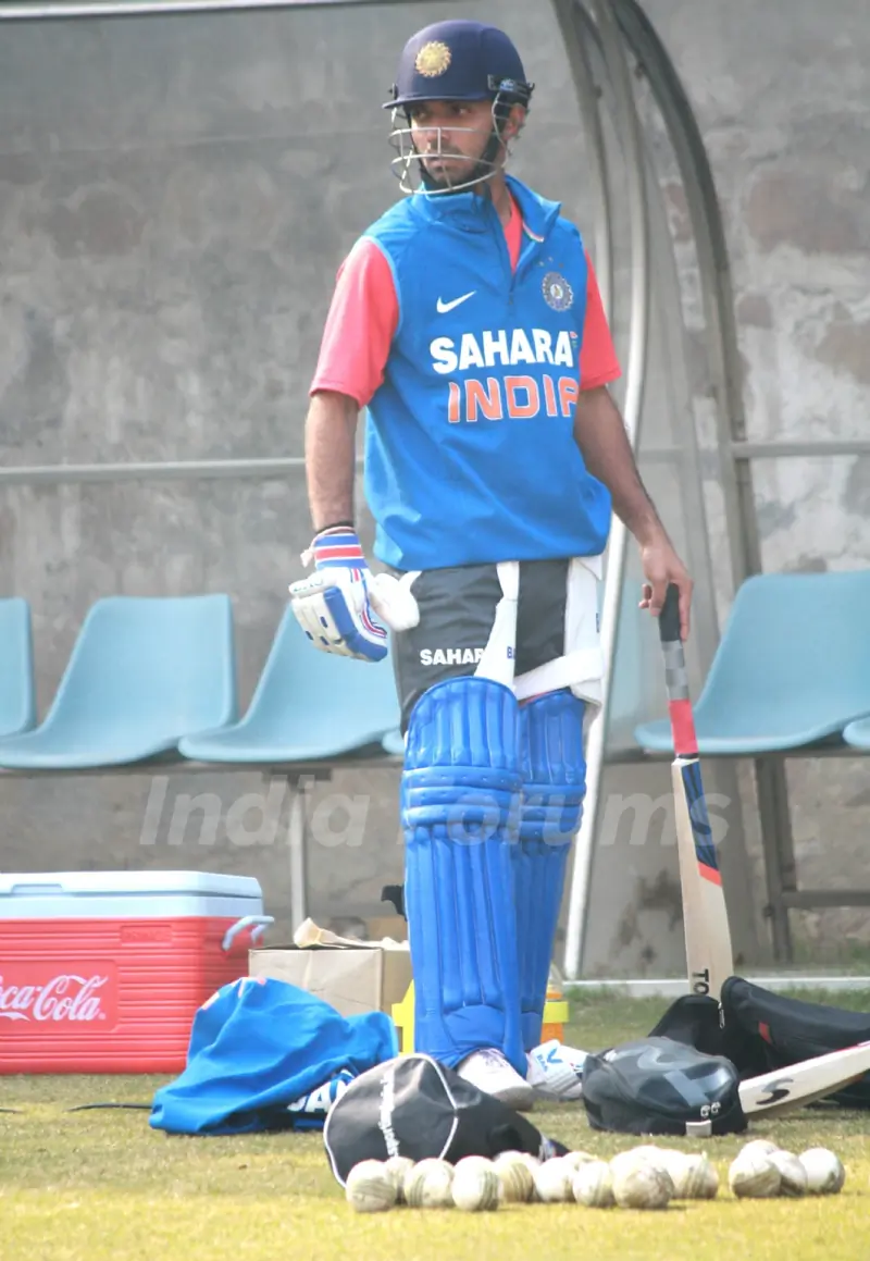 Indian ODI Cricket team during practice session at Firozshah Kotla, in New Delhi.