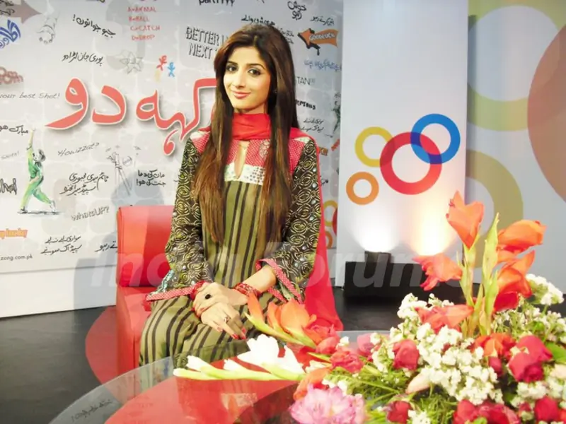 Mawra Hussain Behind the scene on a show