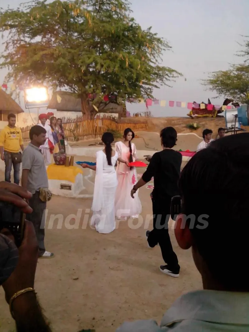Saraswatichandra shooting stills