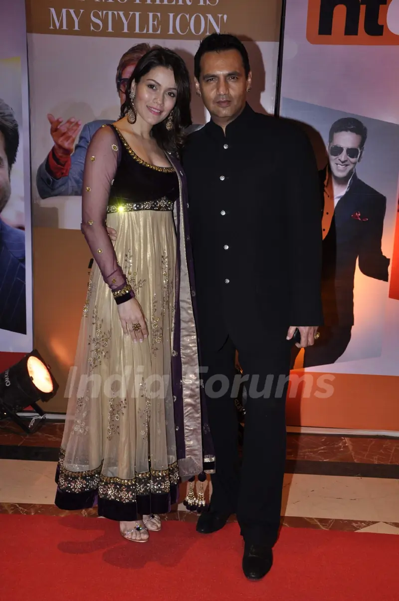 Model Marc Robinson with wife Waluscha D'Souza at the Hindustan times Most Stylish Awards 2013 in Hotel ITC Grand Central, Parel, Mumbai on Thursday, February 6th, evening.