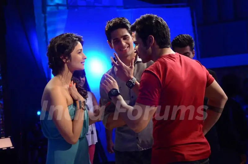 Varun, Sidharth and Alia