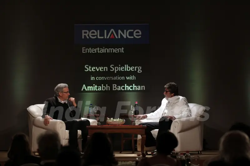 Steven Spielberg in a conversation with Amitabh Bachchan