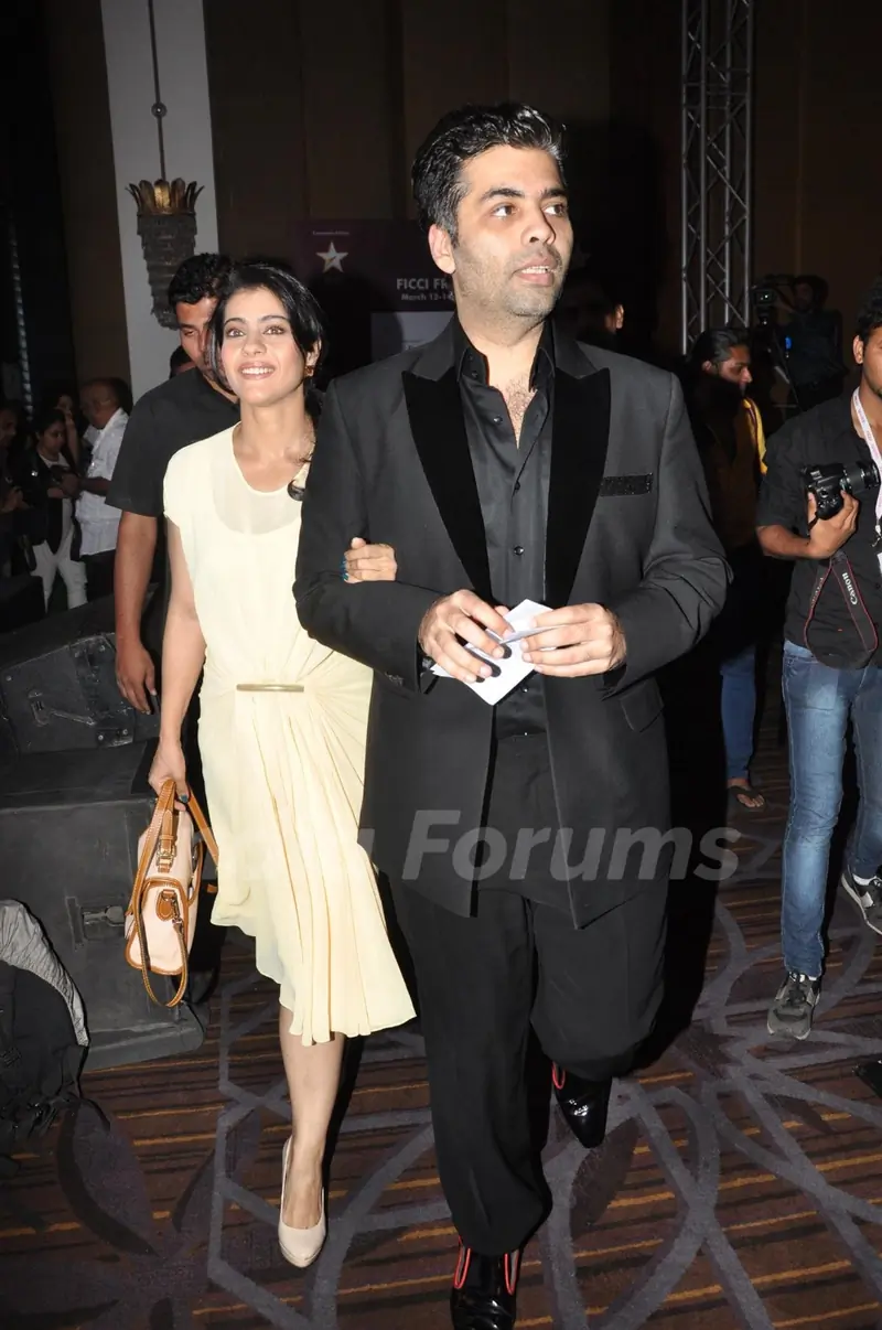 Karan Johar and Kajol Devgn at FICCI Frames 2013
