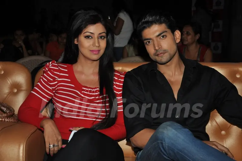 Debina Bonnerjee with husband Gurmeet Choudhary at Nach Baliye Shriman & Shrimati