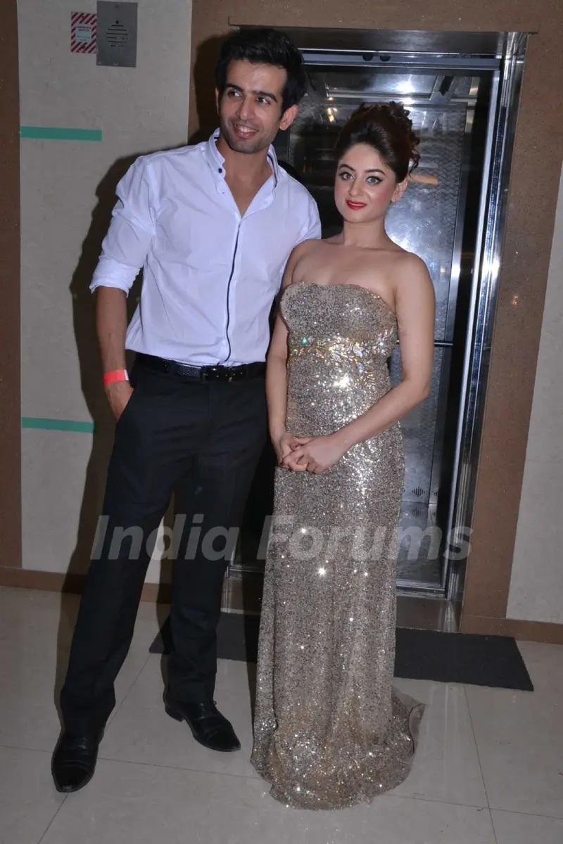 Jay Bhanushali and Mahhi Vij entering Mahhi Vij's Birthday Celebration