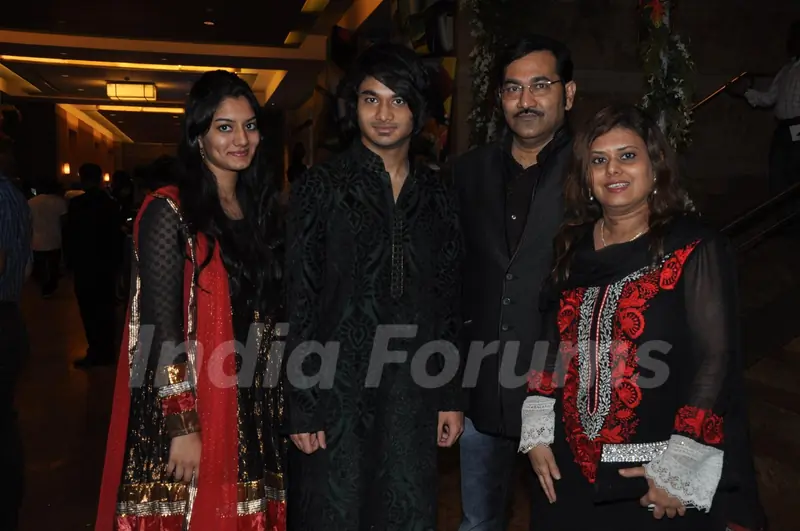 Siddhant, Shruti, Sudesh Bhosle, Hema Bhosle at New News Channel Launch Marathi Jai Maharashtra