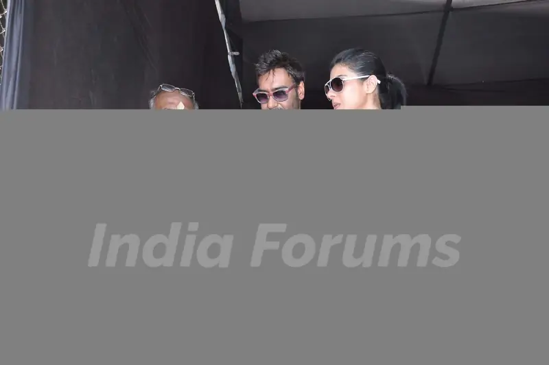 Kajol, Ajay promote Lonavla funfair