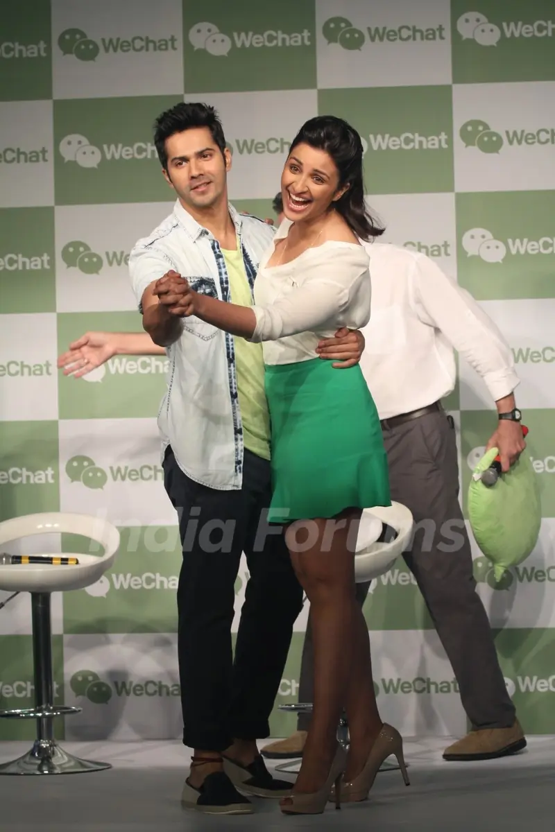 Varun Dhawan and Parineeti Chopra launch of We Chat