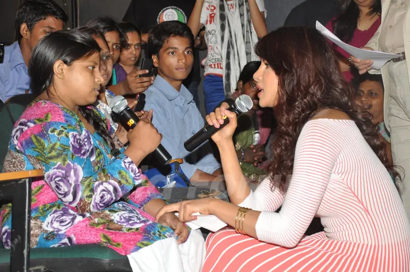 Priyanka Chopra at the launch of My World Initiative by UNICEF at SP Jain Auditorium in Andheri, Mumbai