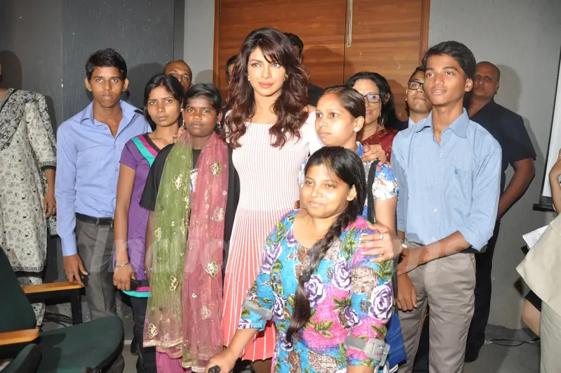 Priyanka Chopra at the launch of My World Initiative by UNICEF at SP Jain Auditorium in Andheri, Mumbai