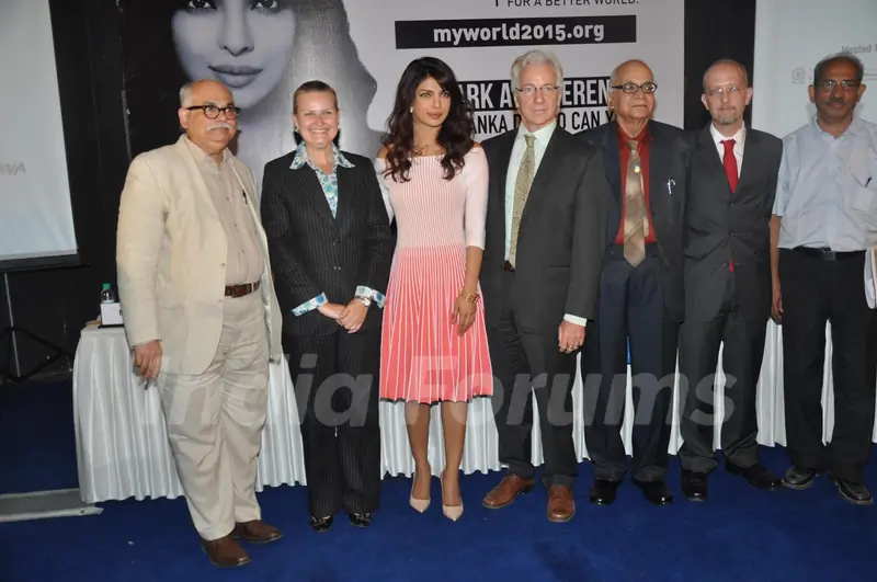 Priyanka Chopra at the launch of My World Initiative by UNICEF at SP Jain Auditorium in Andheri, Mumbai
