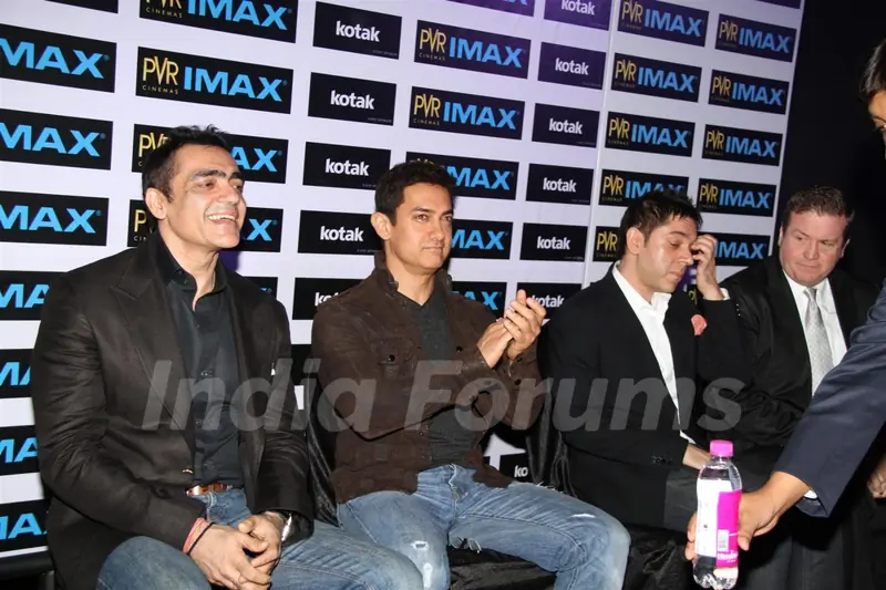 Aamir Khan launching Kotak IMAX PVR Phoenix with Ajay & Sanjeev Bijli
