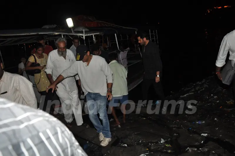 Anil Kapoor snapped travelling in a Jetty