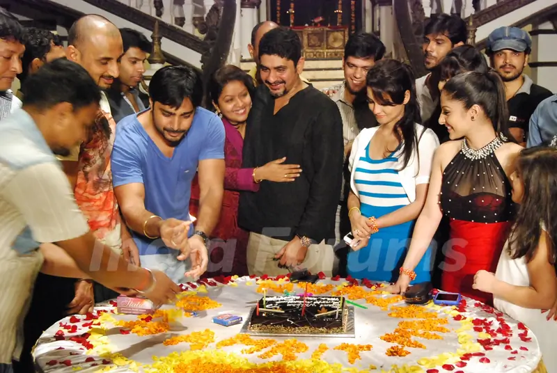 Amrit Manthan cake cutting, the last day of the shoot
