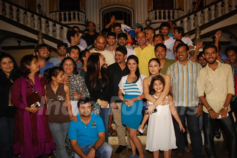 Amrit Manthan cake cutting, the last day of the shoot
