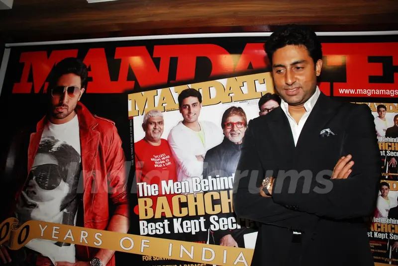 Abhishek Bachchan during the unveiling of magazine Mandate