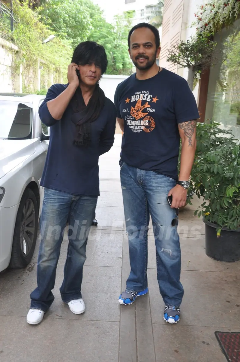 Shahrukh Khan and Rohit Shetty promotes Chennai Express