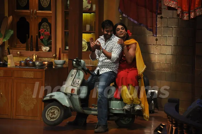 Ajay Devgn at Satyagraha's  Promotion on Comedy Nights with Kapil