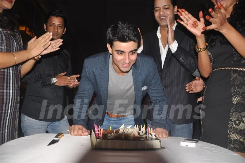 Birthday Boy Cuts His Cake