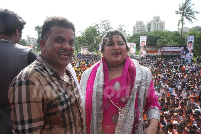 Dolly Bindra at the Dahi Handi celebrations
