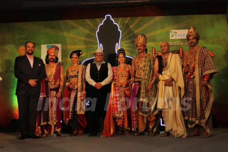 Dr. BK Modi with the cast of his newly launched - Buddha