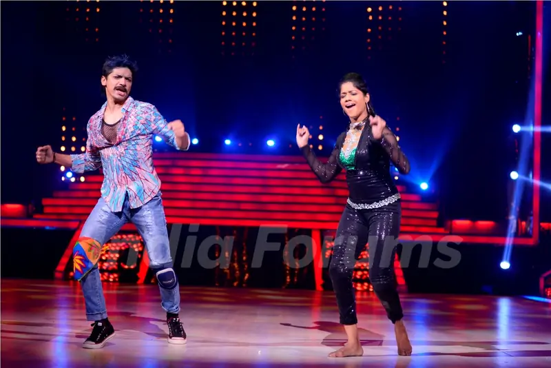 Shaan and Marisha at a performance on Jhalak Dikhla Jaa