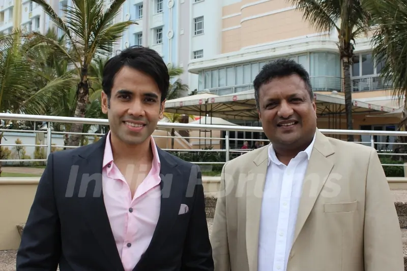 Tusshar Kapoor and Sanjay Gupta at Durban