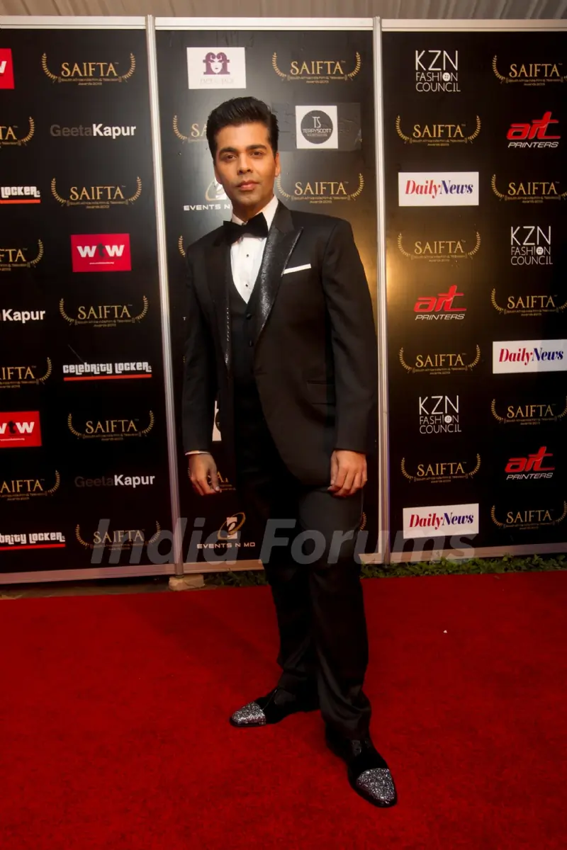 Karan Johar at the red carpet of SAIFTA