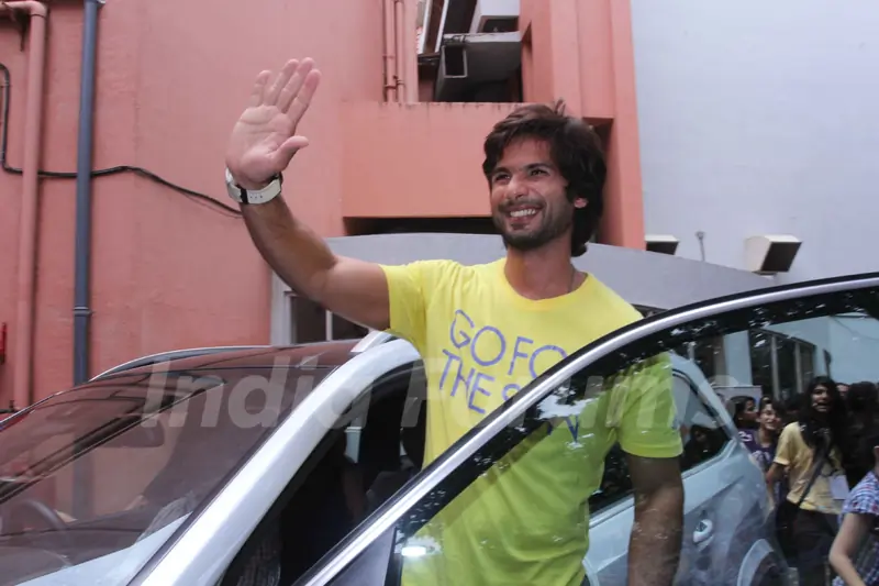 Shahid Kapoor arrives at Kaleidoscope 2013