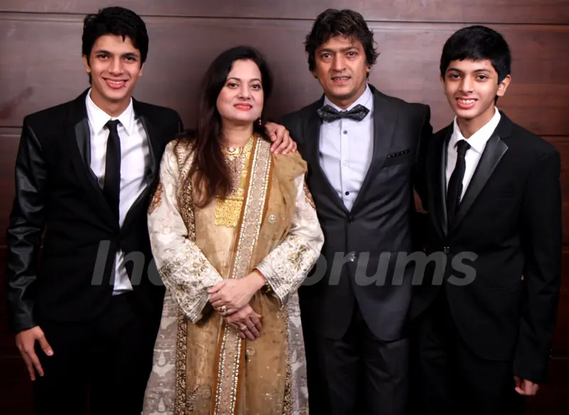 Adesh Shrivastava with his family at his Birthday Party