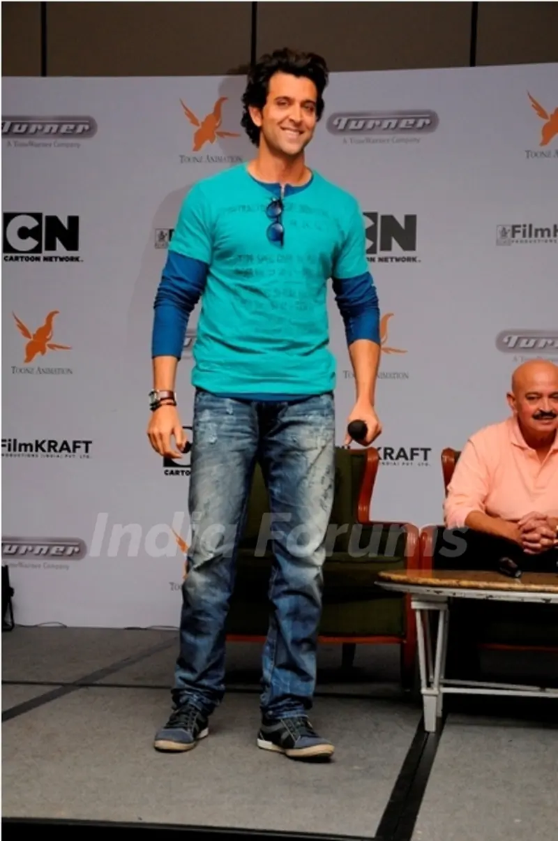 Hrithik Roshan at the launch of Cartoon Network's Kid Krrish