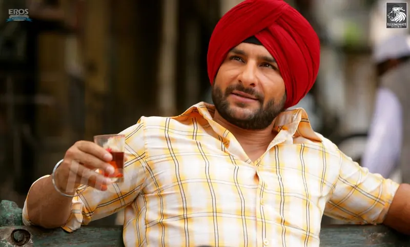 Saif Ali Khan drinking black coffee