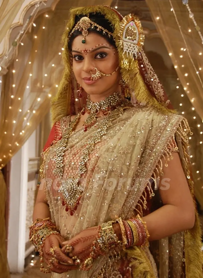 Jyoti in her bridal outfit