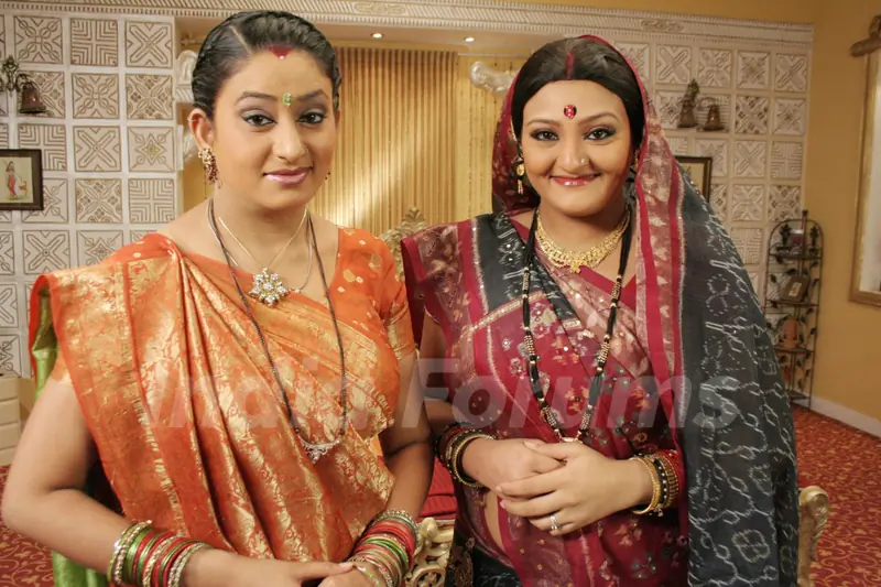 Manjula and Alpa looking happy