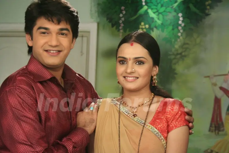 A still image of Mohan and Bhakti
