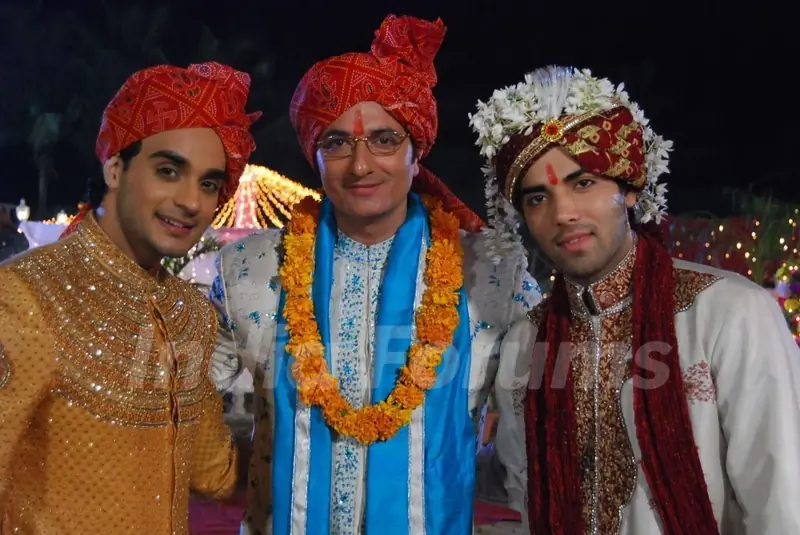 Indrajit with his sons Alekh and Ranvir