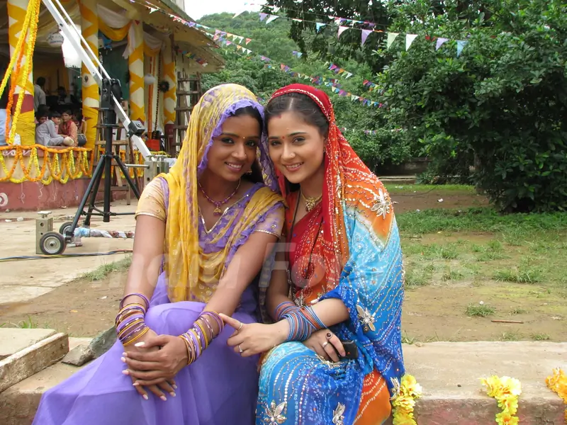 A still image of Sadhna and Ragini