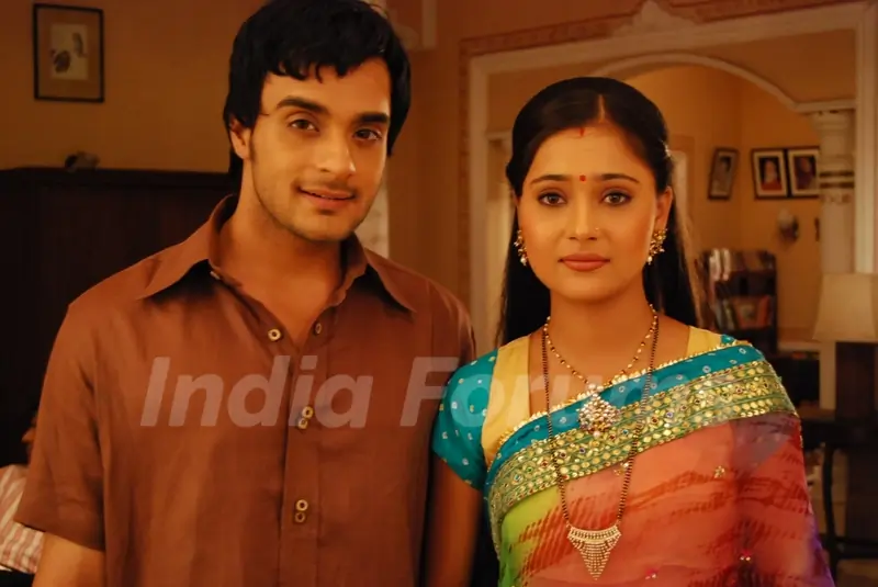A still image of Alekh and Sadhna