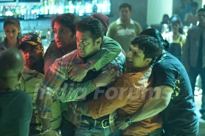 Inder Kumar trying to stopped Salman Khan