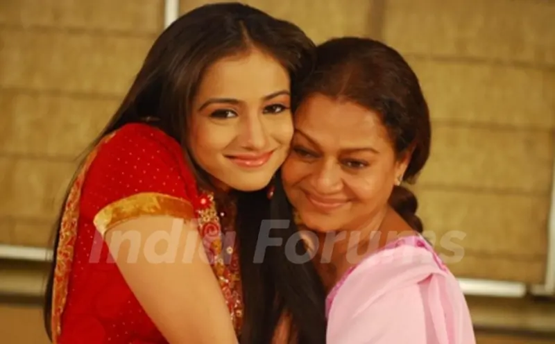 Mahi with her mother Mohini