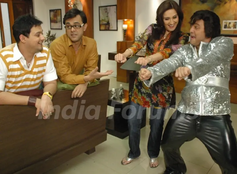 Radhika learning dance from Ali