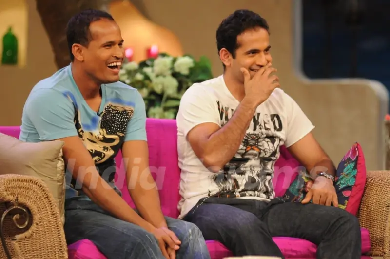 Two brothers Irfan and Yousuf Pathan