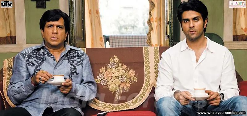 Darshan Jariwala and Harman Baweja drinking tea