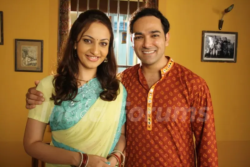 A lovely couple Rajesh and Rajni