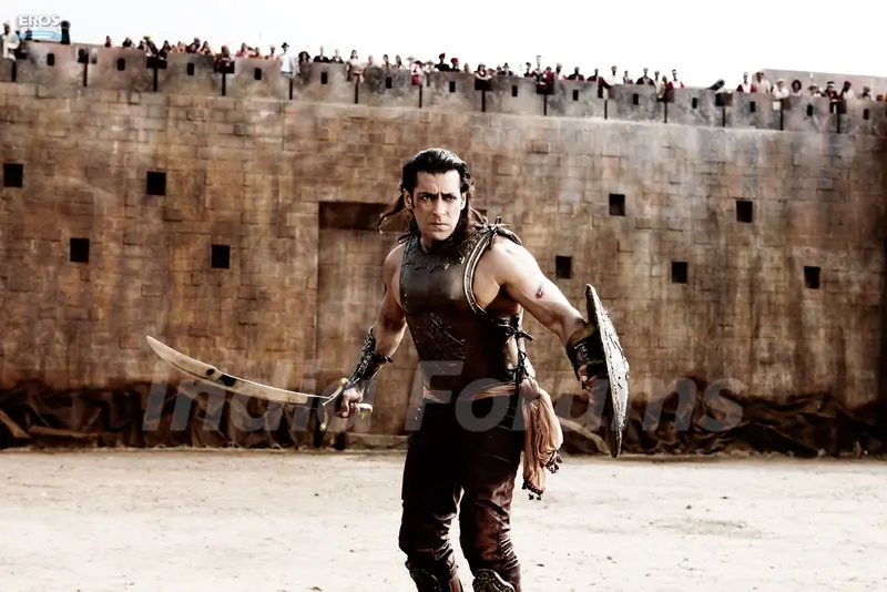 Salman Khan with sword and shield
