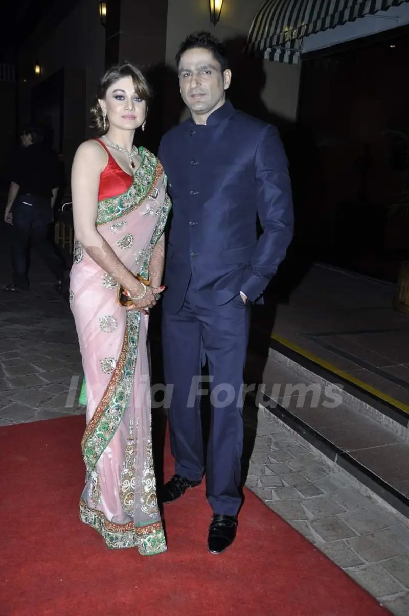 Shefali Jariwala and Parag Tyagi were at Amna Shariff's Wedding Reception