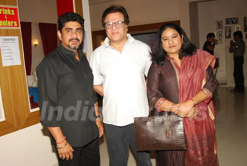 Rajan Shahi with Rajeev Verma and Vibha Chhibber at the get together for Aur Pyar Ho Gaya