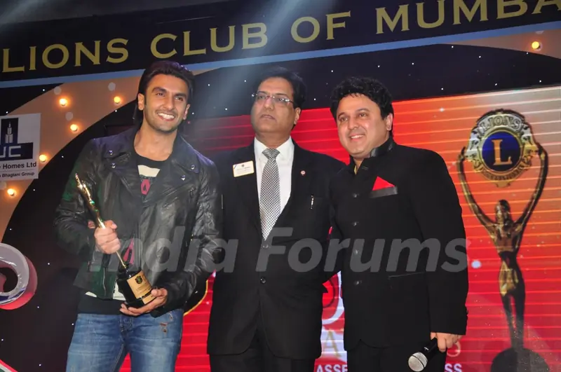 Ranveer Singh and Ali Asgar at the 20th Lions Gold Awards